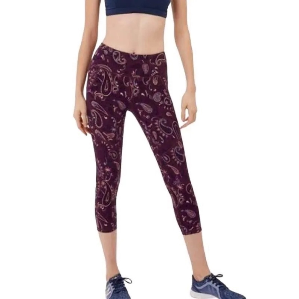 Sweaty Betty Power Crop Paisley Leggings